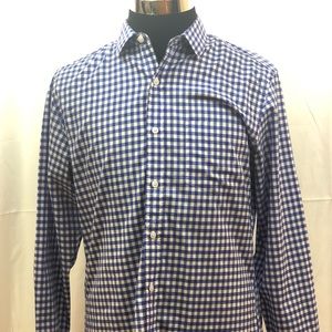 J.Crew Button Down Blue Checkered Size M